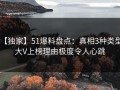 【独家】51爆料盘点：真相3种类型，大V上榜理由极度令人心跳